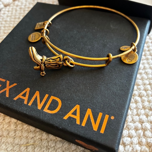 Alex and Ani Cowboy Boot Charm Bracelet - Picture 4 of 4